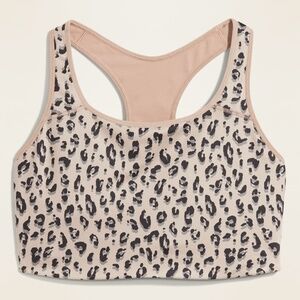 Old Navy Active Medium Support Leopard Print Sports Bra - XL